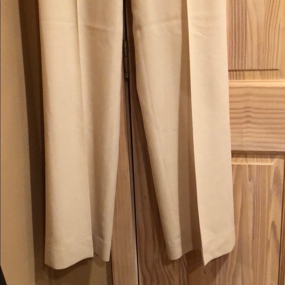 J. Crew cream  favorite fit trouser - Picture 3 of 5